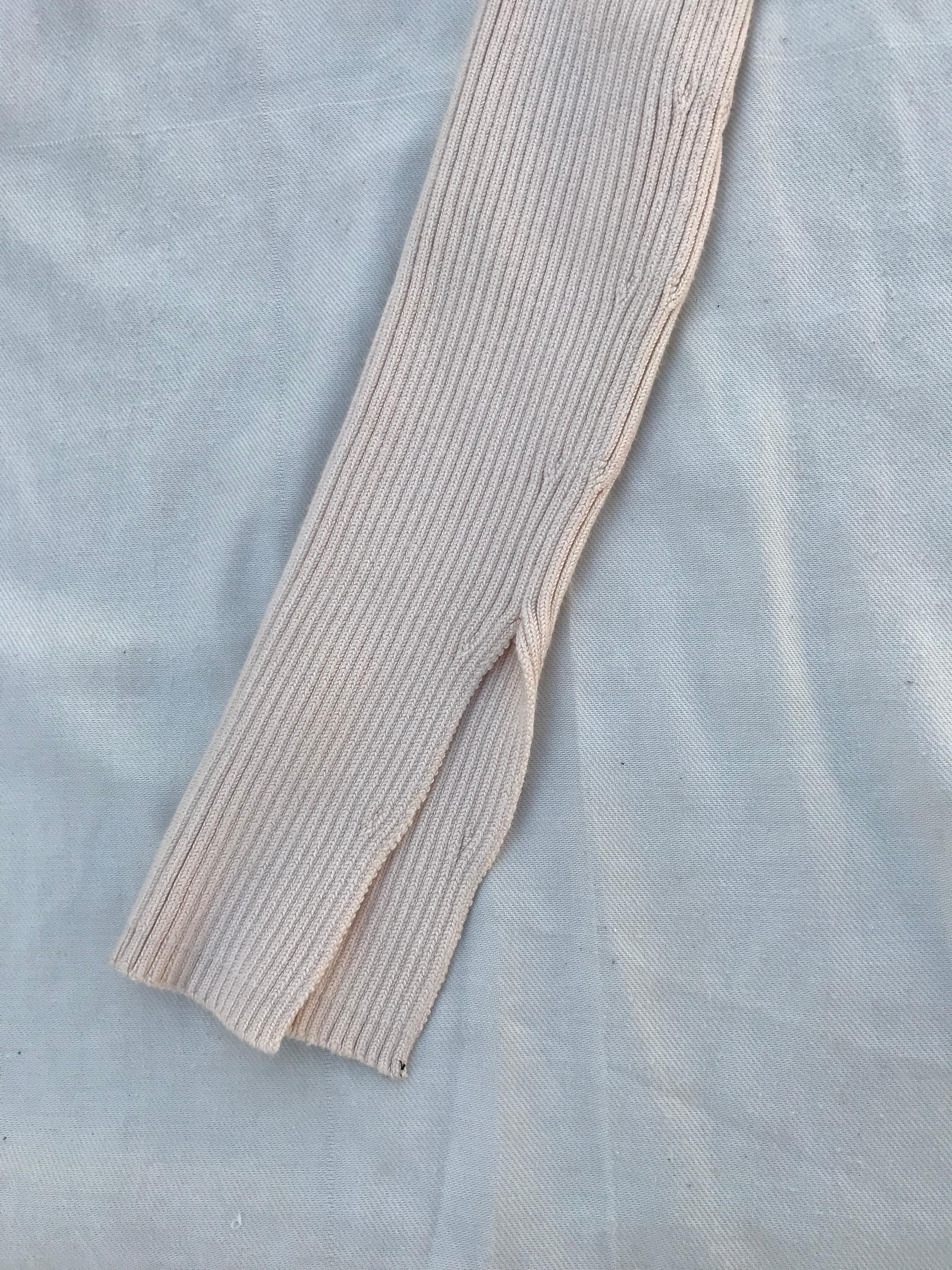 Ribbed Split-Cuff Bolero Shrug