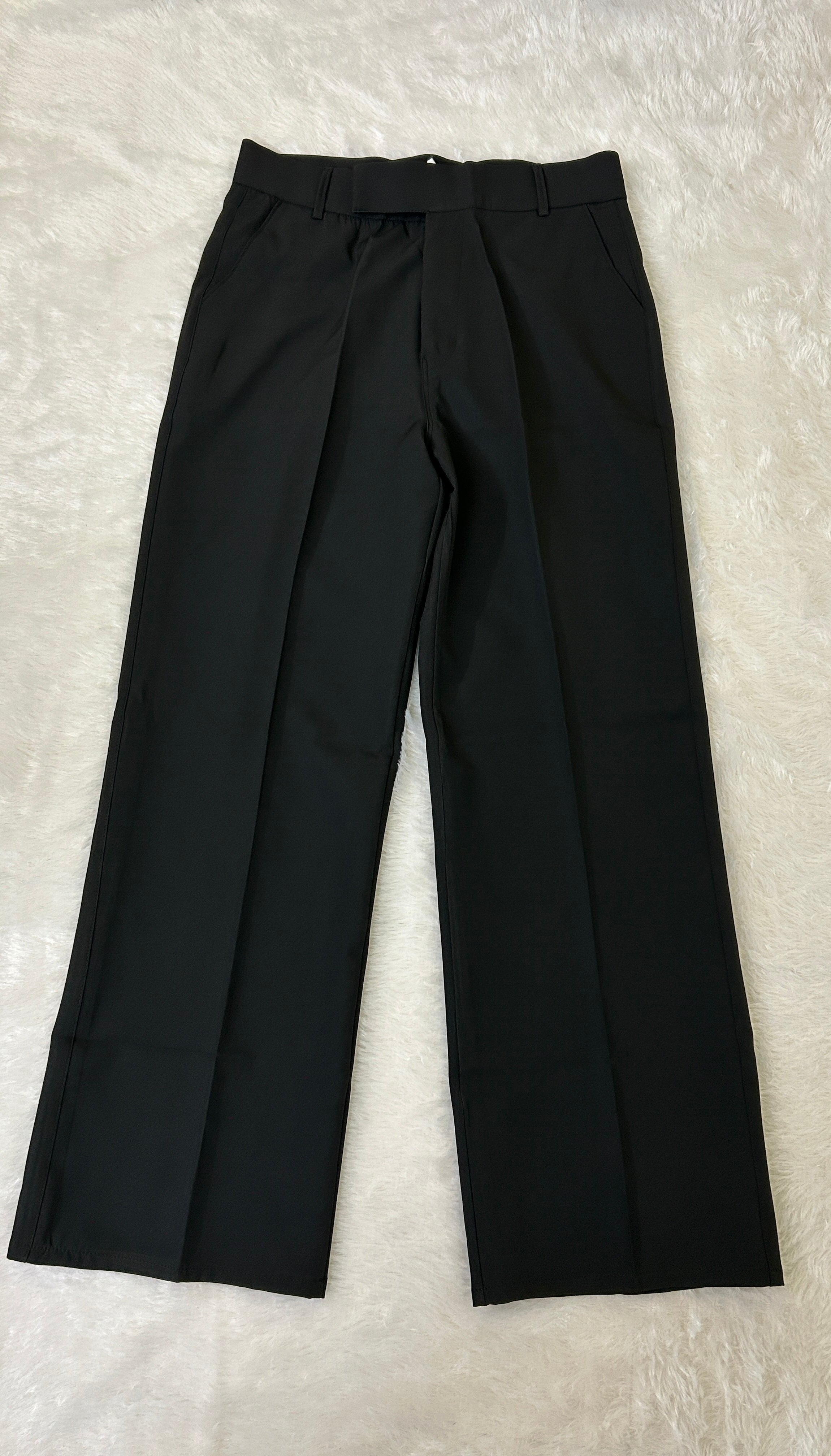 Tailored High-Waist Wide-Leg Trousers