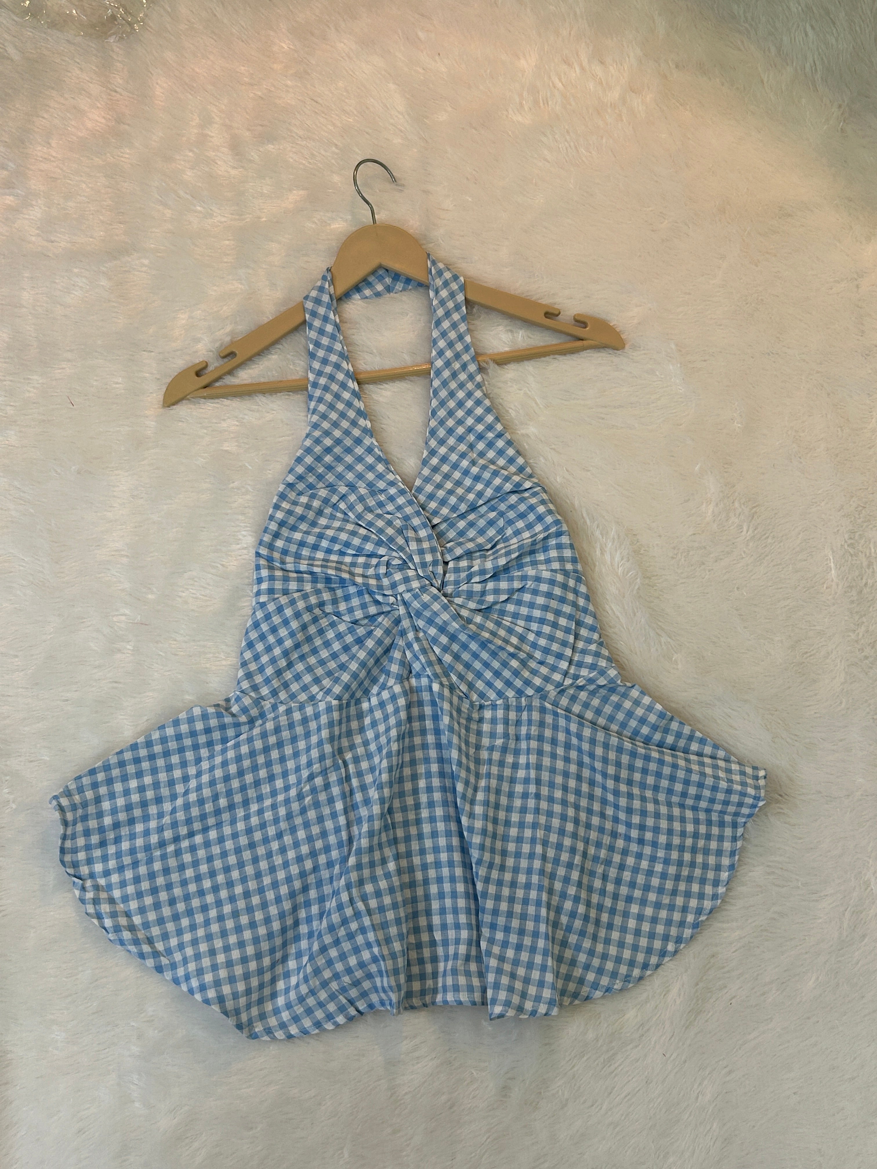 Classic Gingham Halter Top
