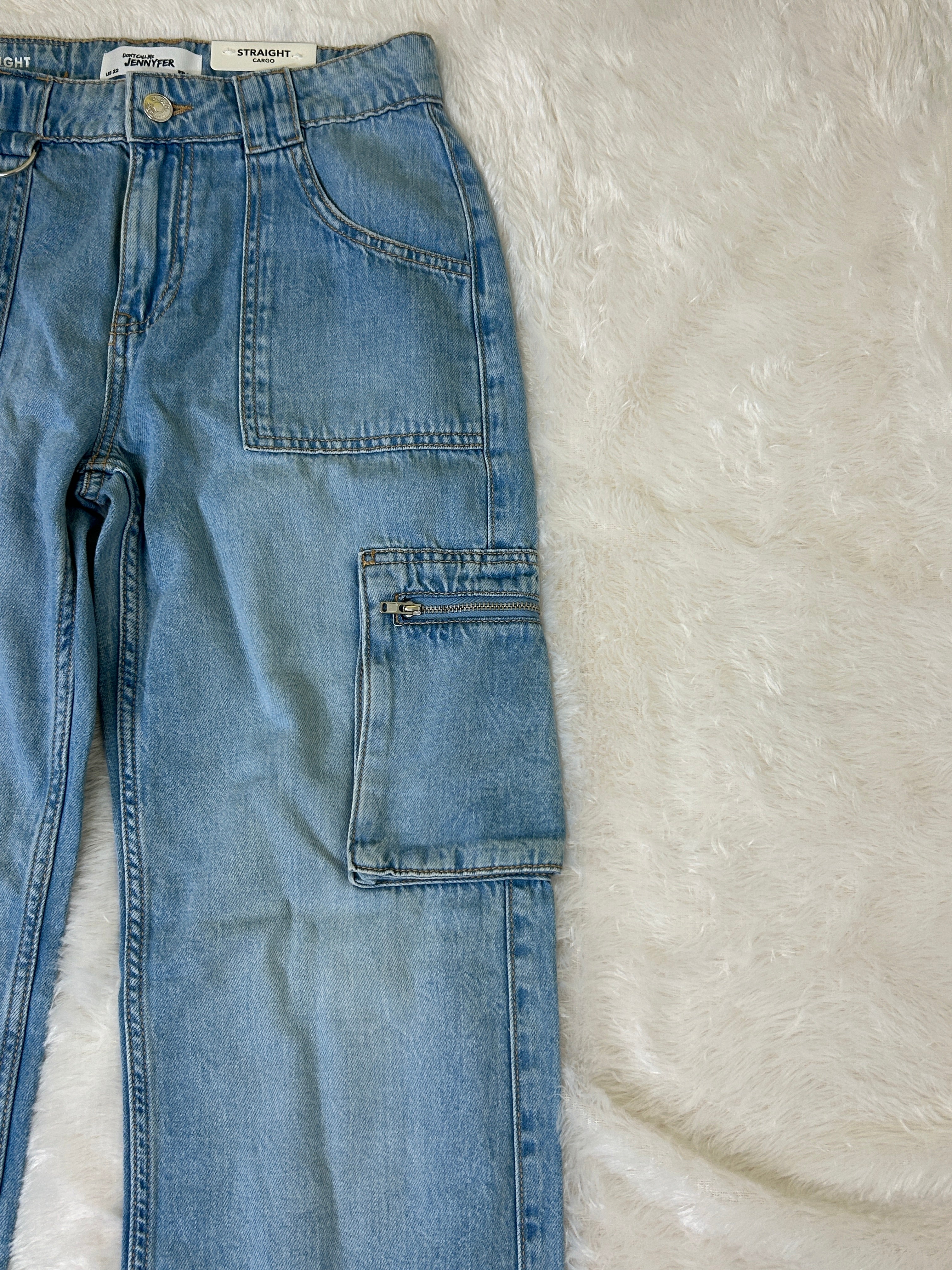 Cargo straight jeans