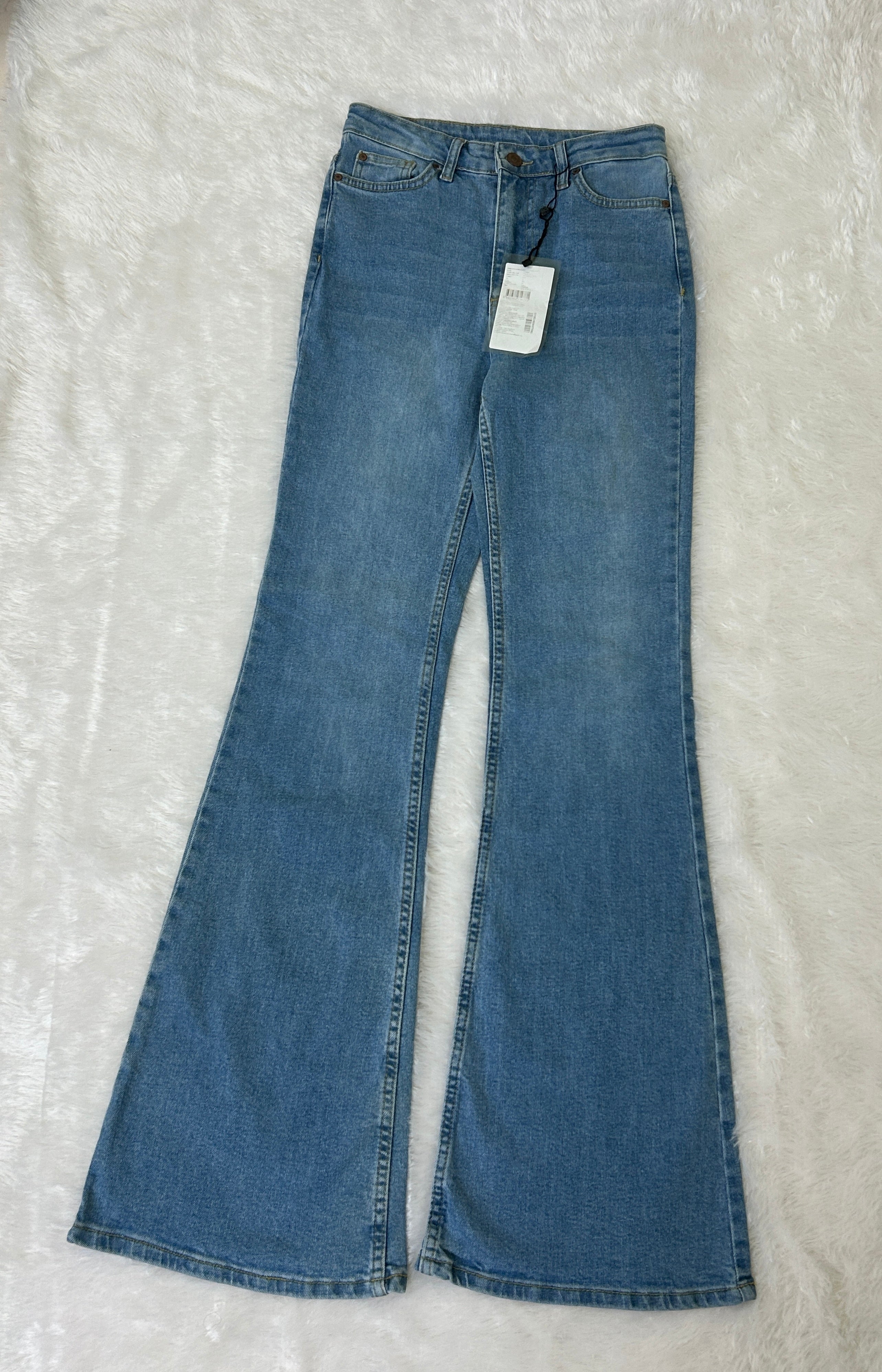 Super high waisted flared jeans
