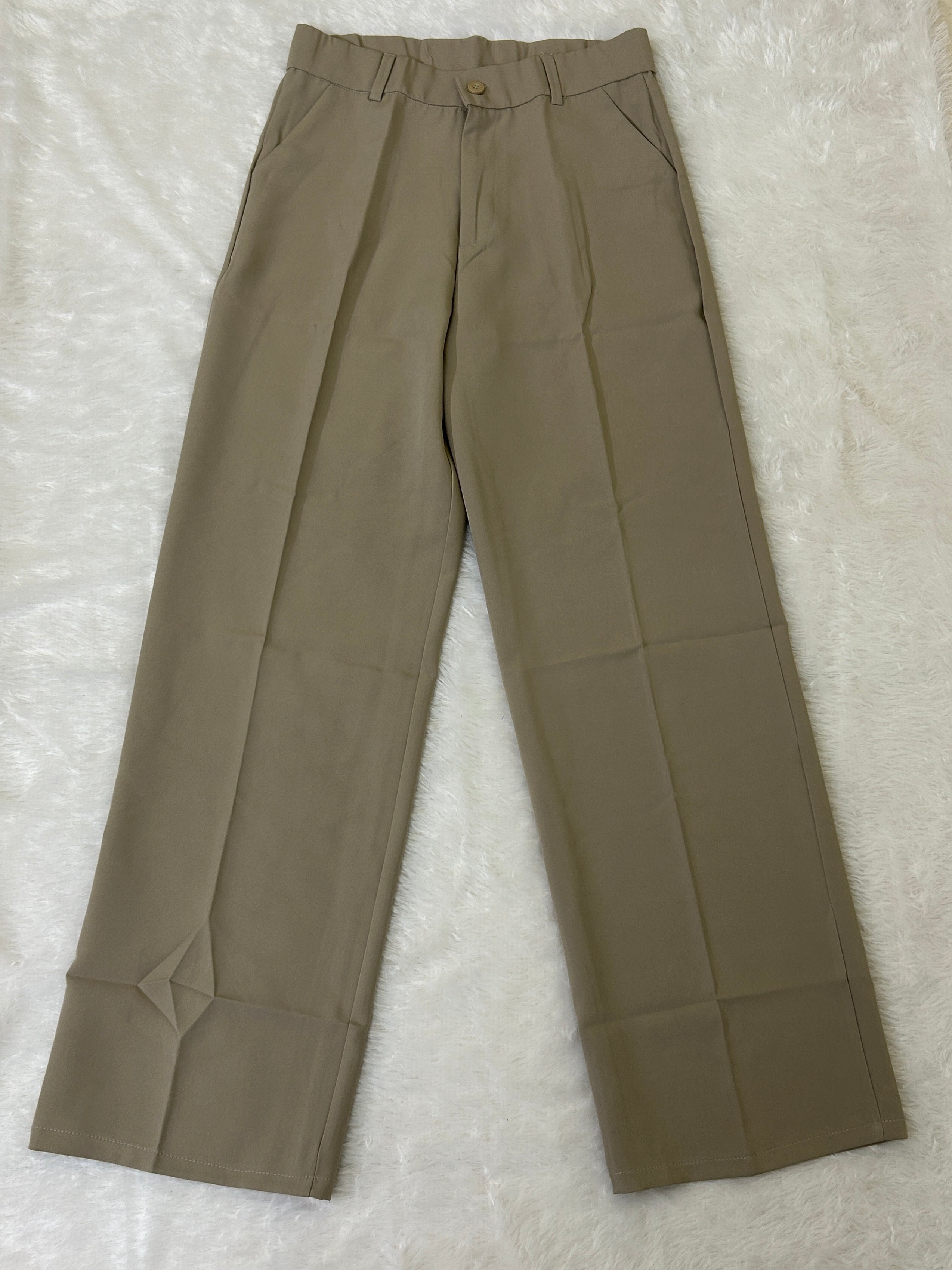 Straight-Leg Korean Trousers