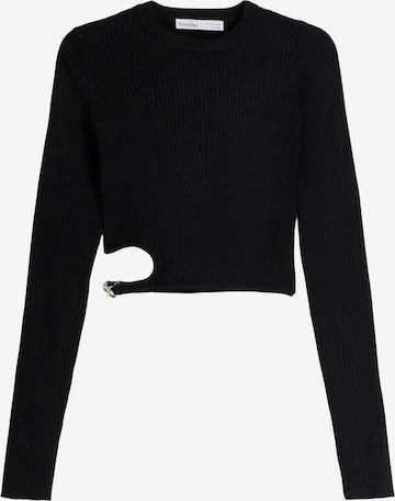 Hardware-Detail Ribbed Crop top