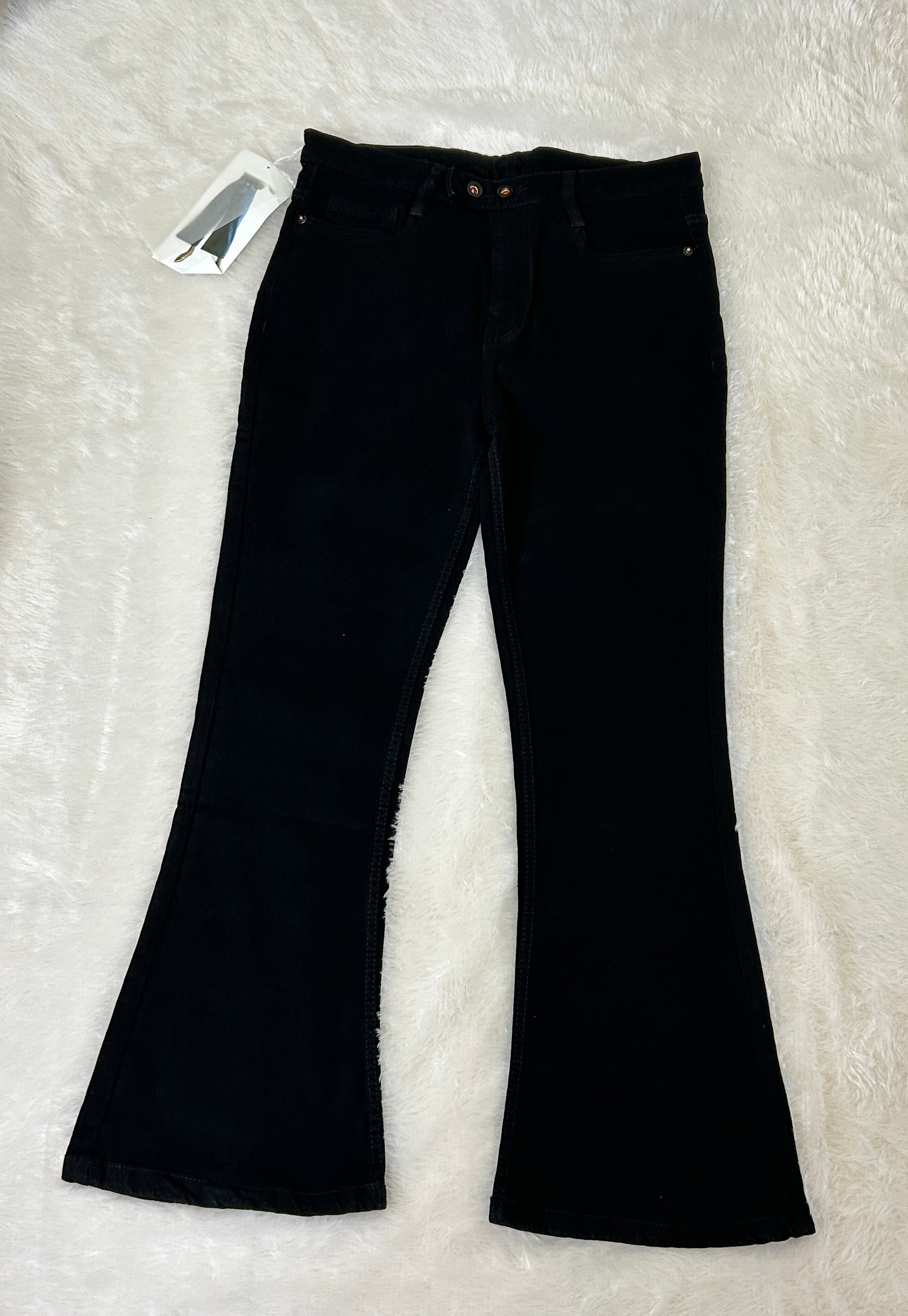 Mid-waist bootcut denim