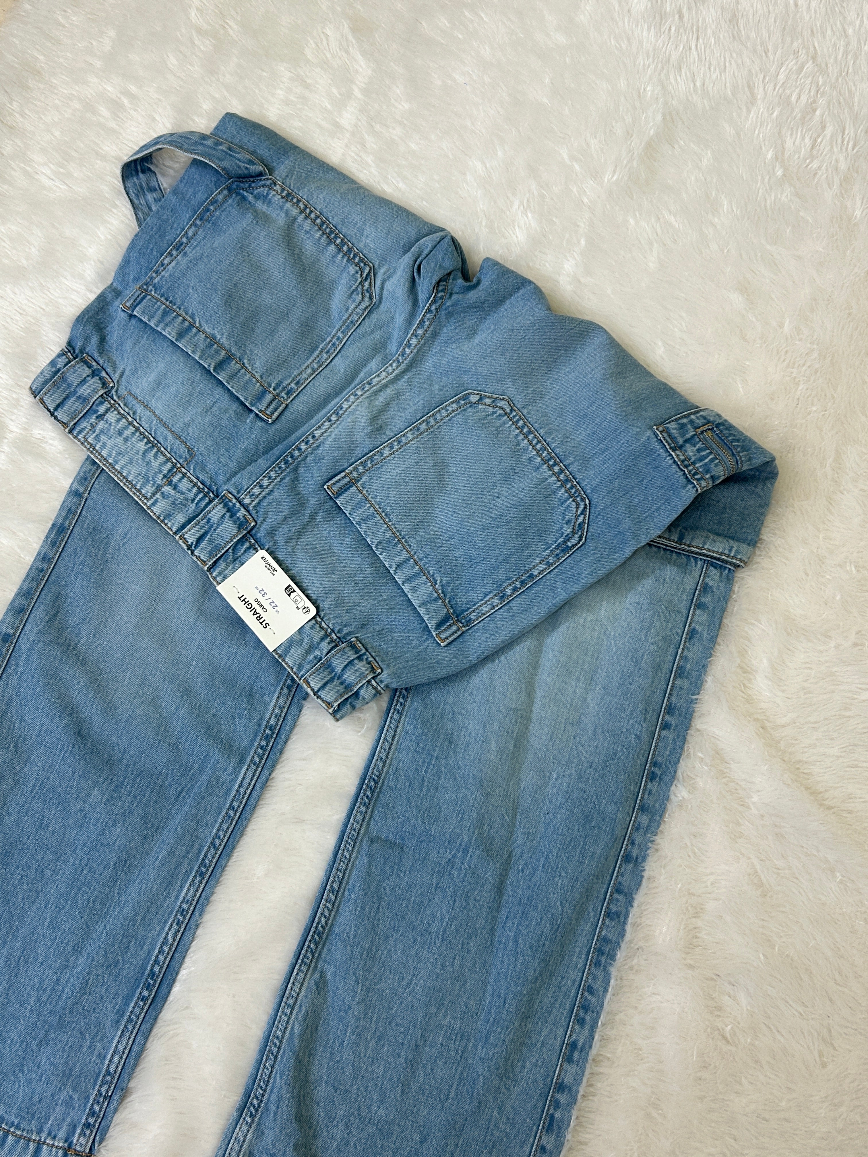 Cargo straight jeans