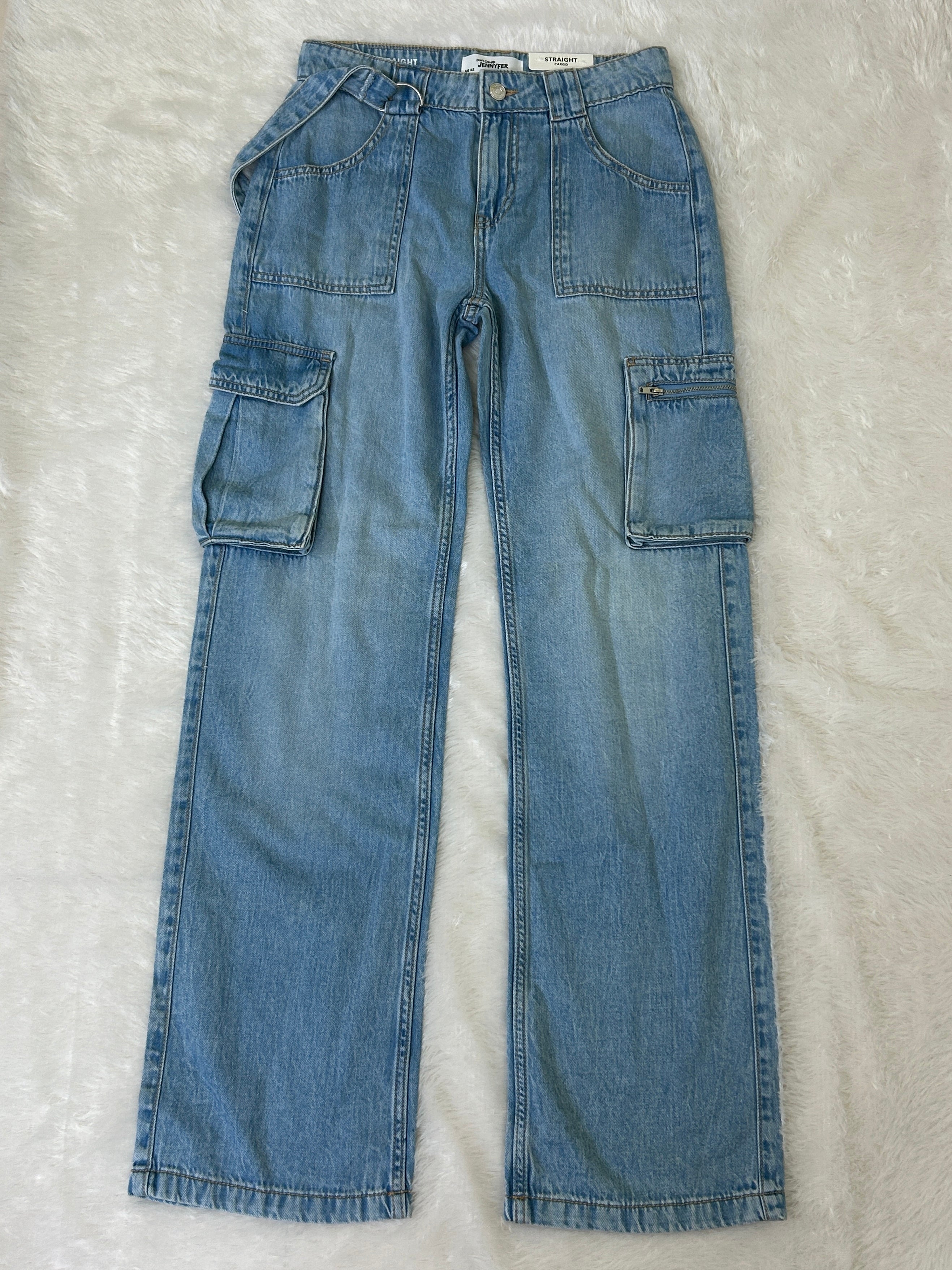 Cargo straight jeans