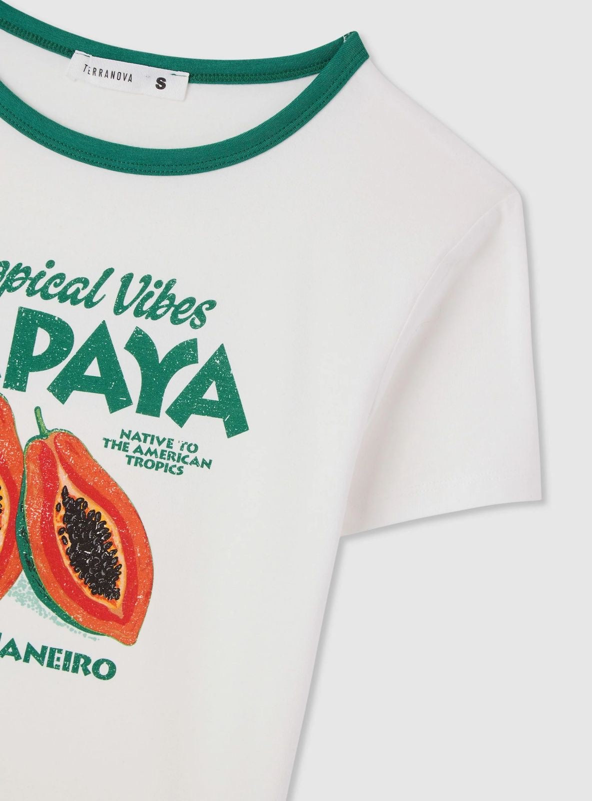 Rio Tropical Vibes Papaya Ringer Tee