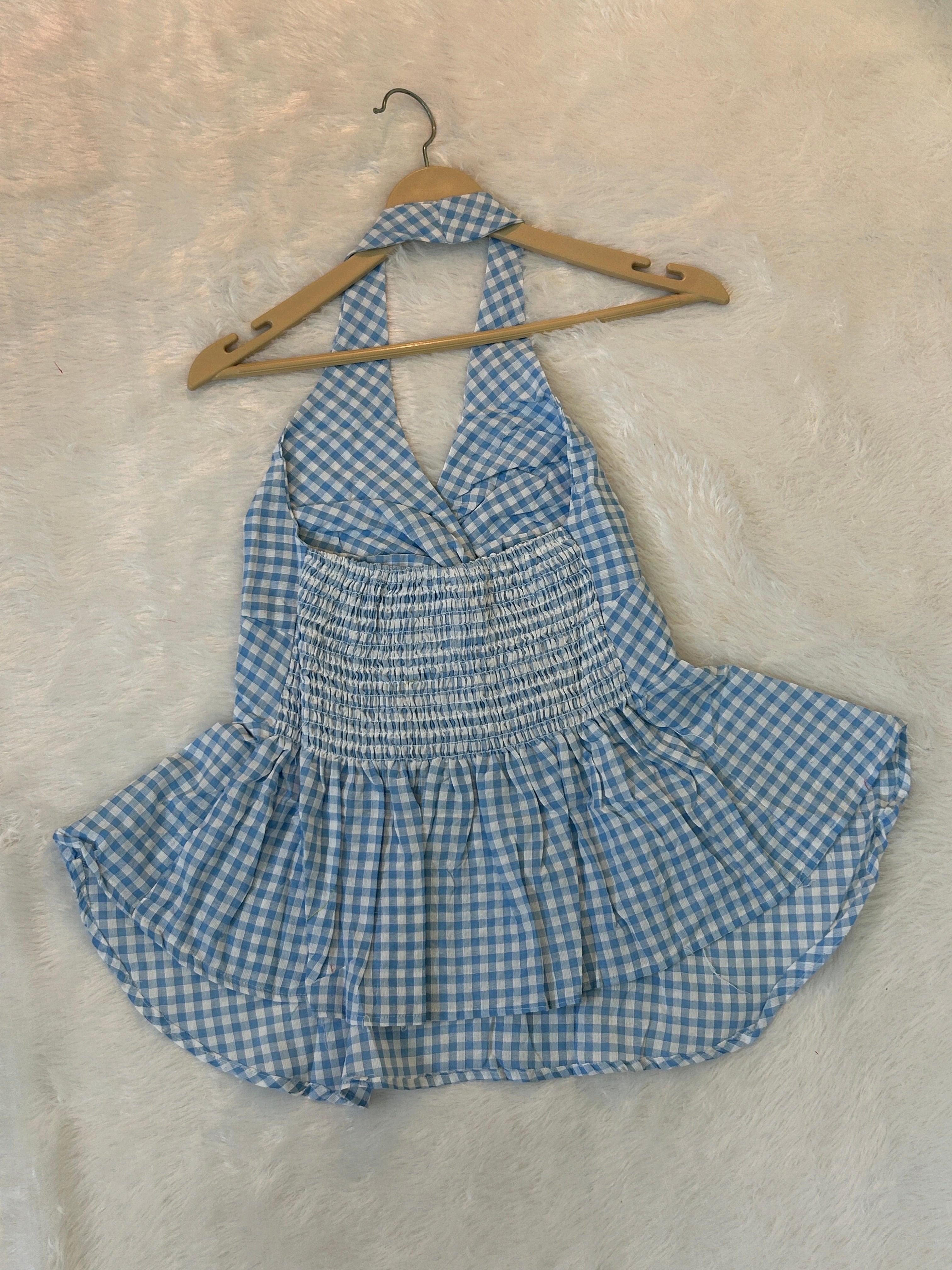 Classic Gingham Halter Top