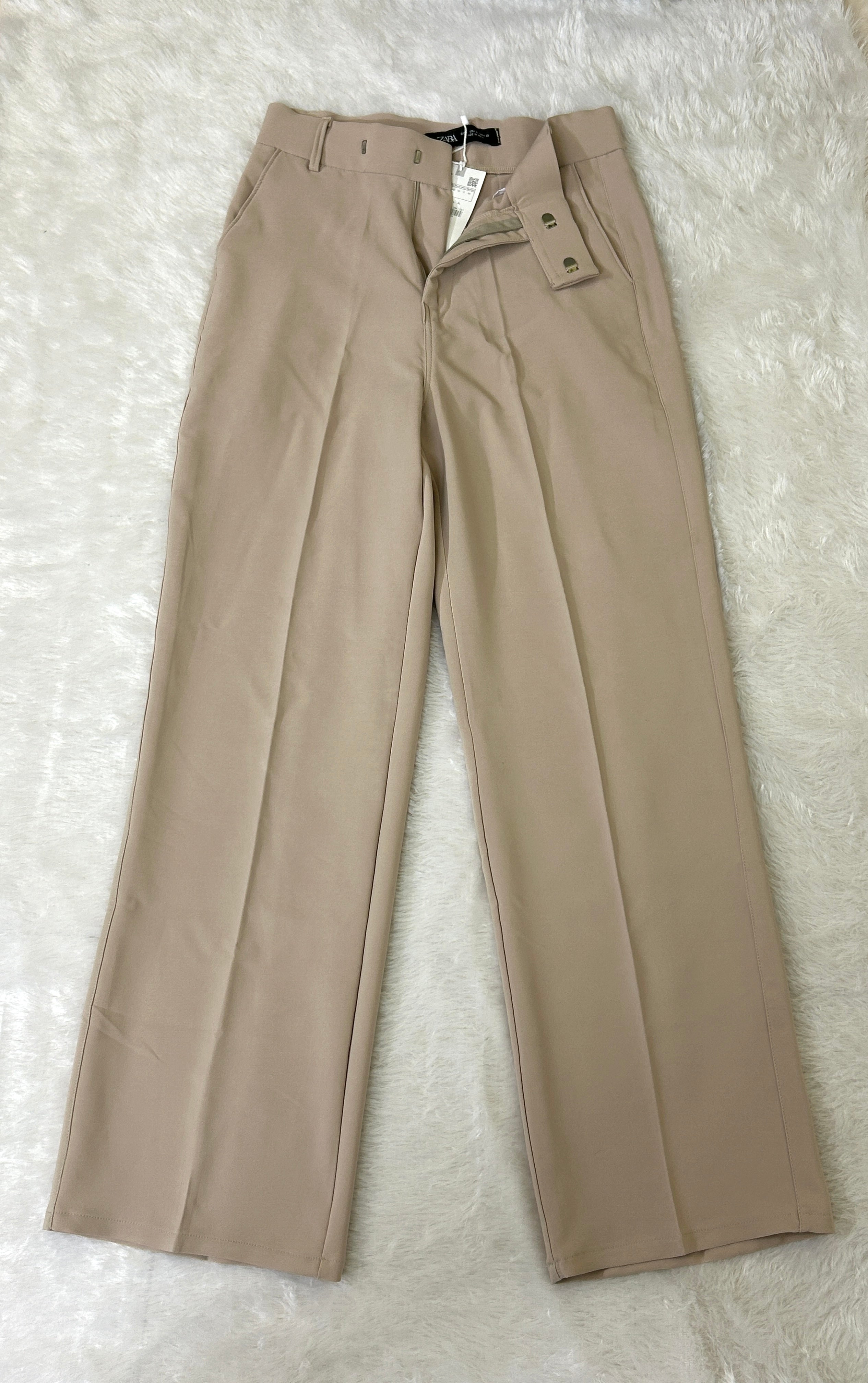 Tailored High-Waist Wide-Leg Trousers