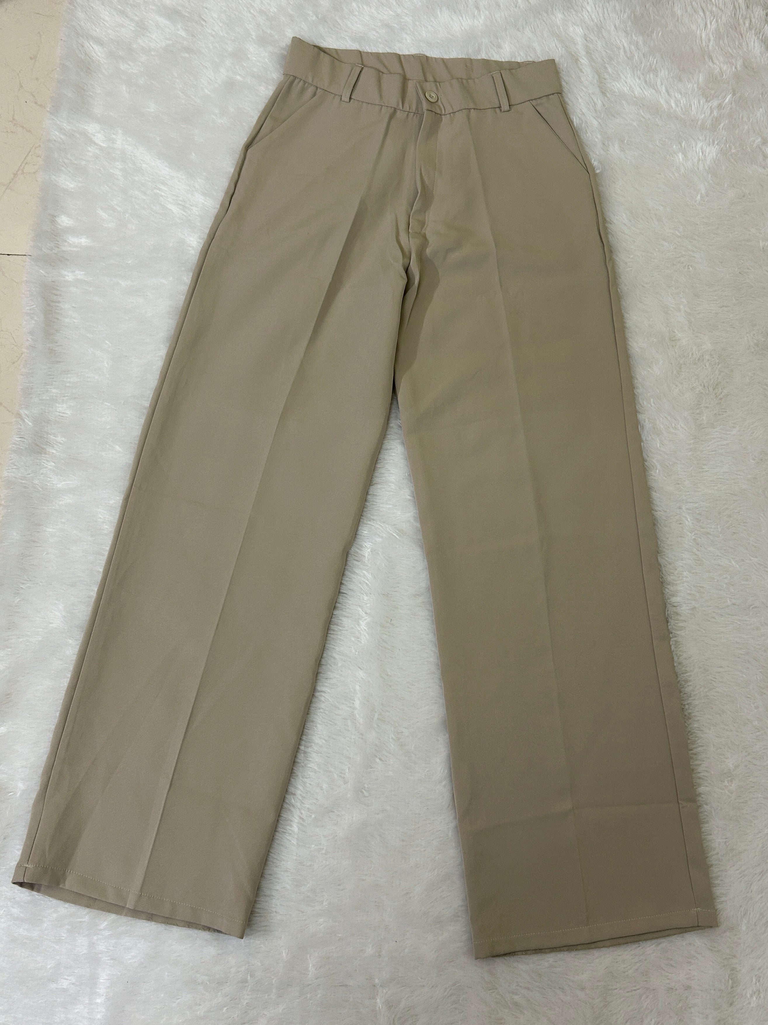 Straight-Leg Korean Trousers