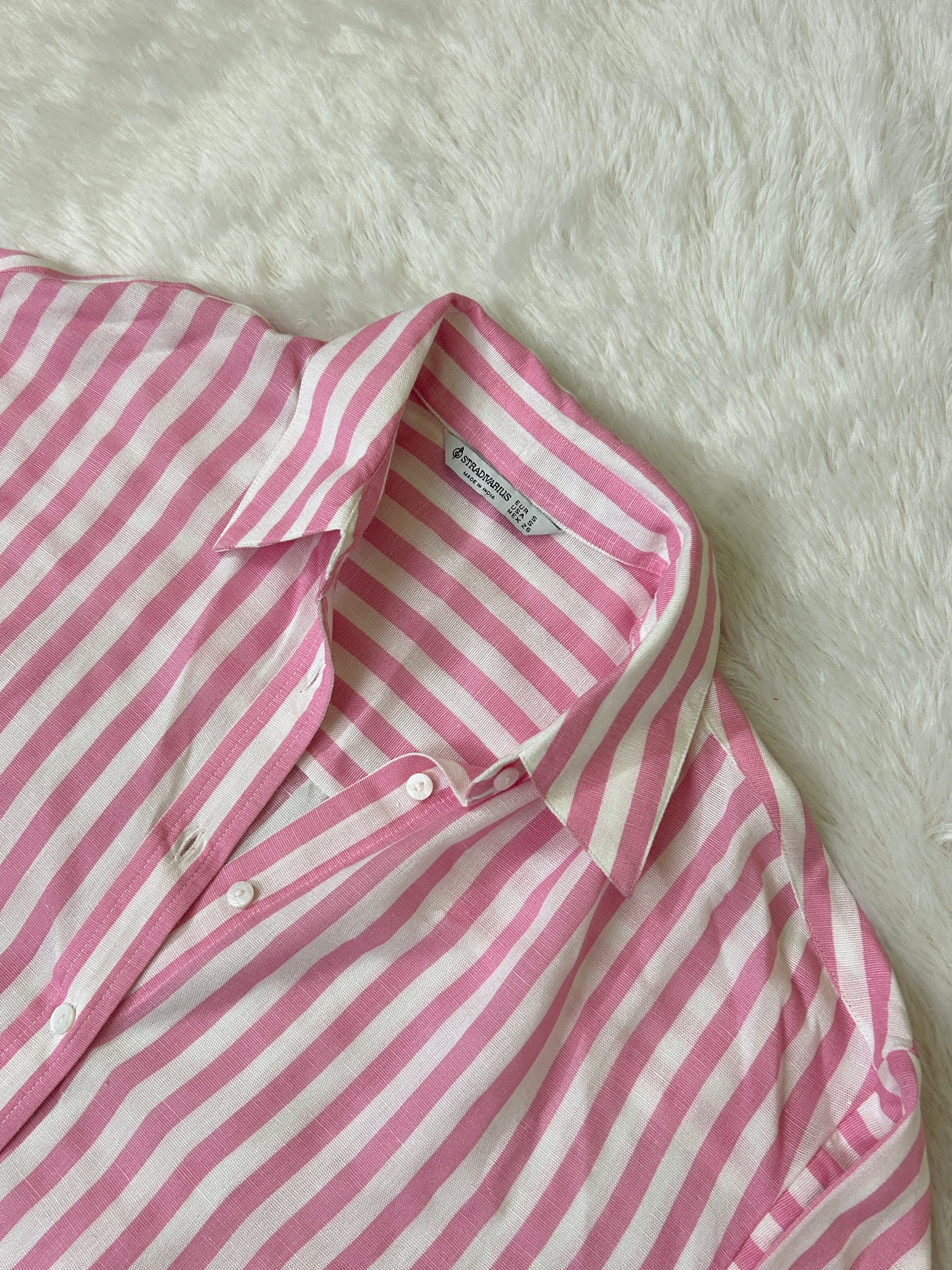 Striped oversized shirt