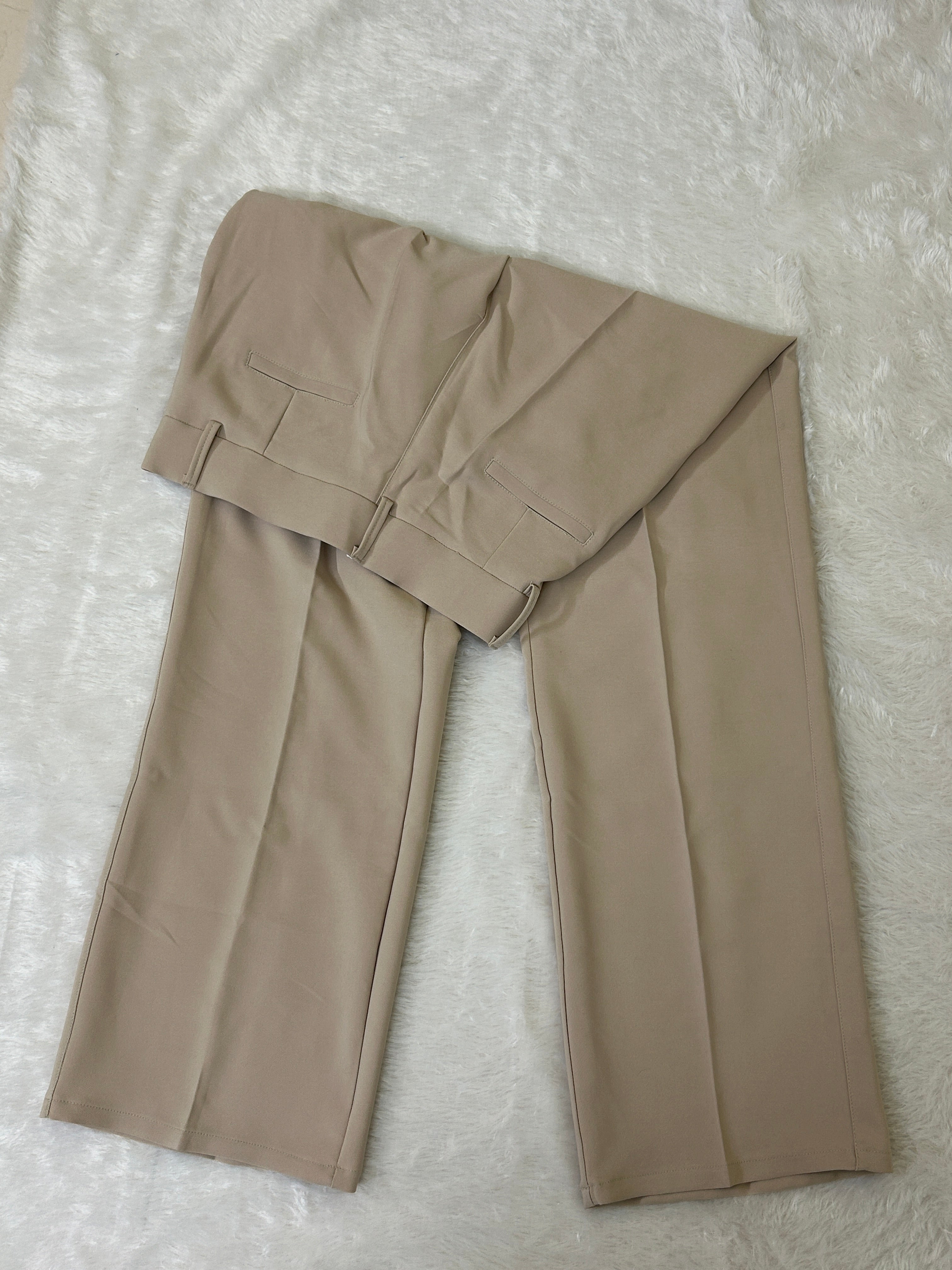 Tailored High-Waist Wide-Leg Trousers