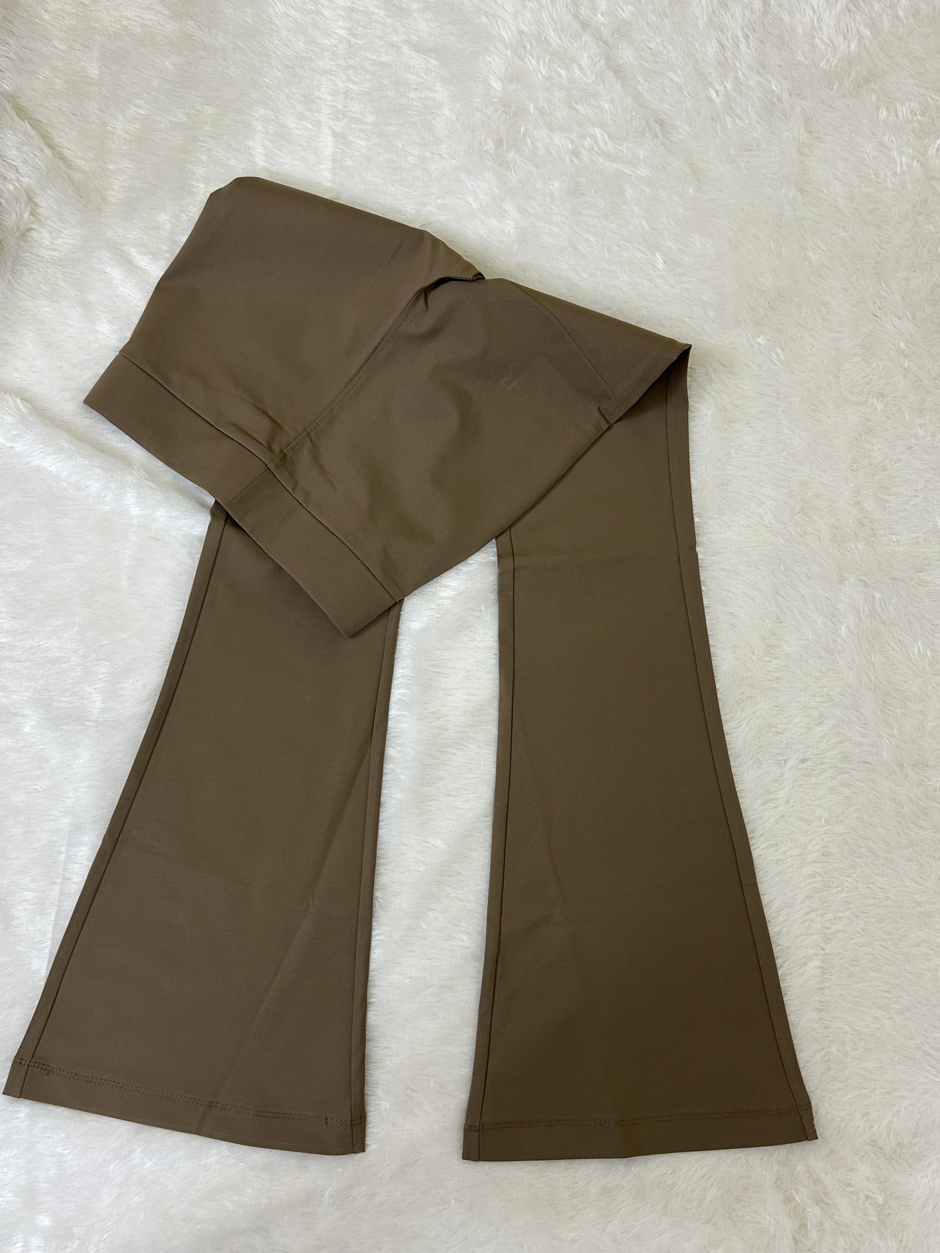 High waist flared pants