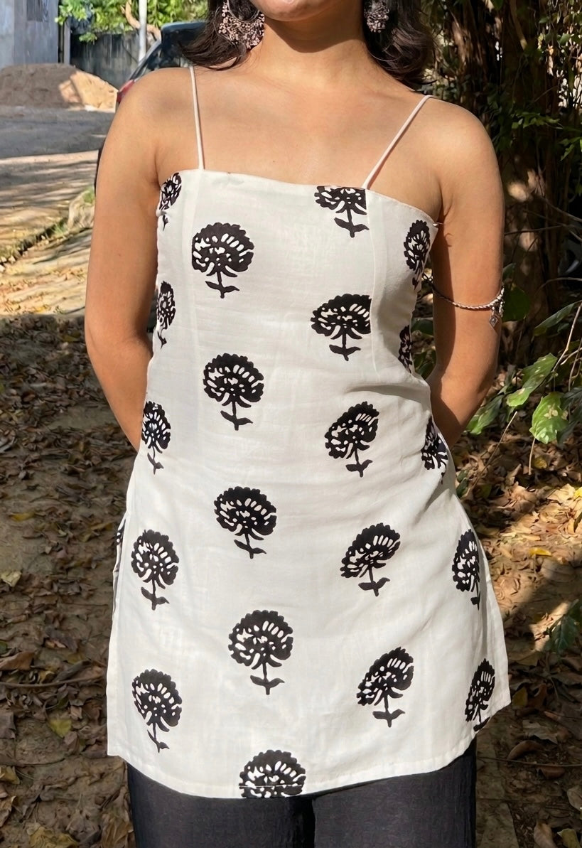 Flora Backless Kurti