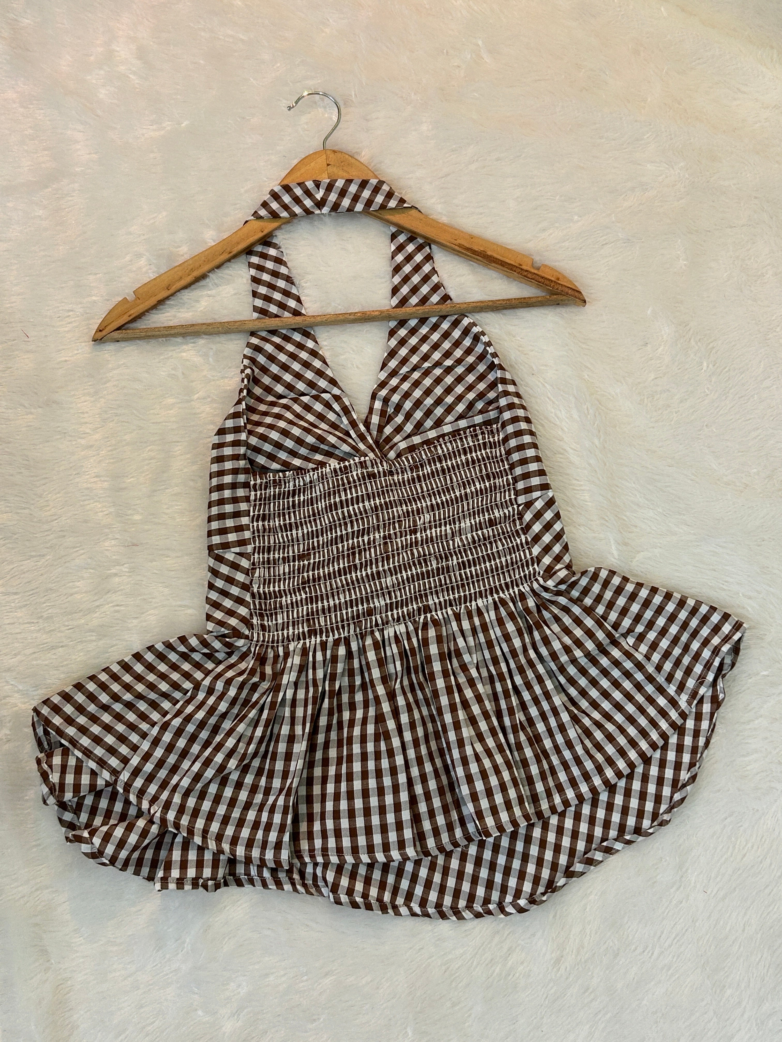 Classic Gingham Halter Top