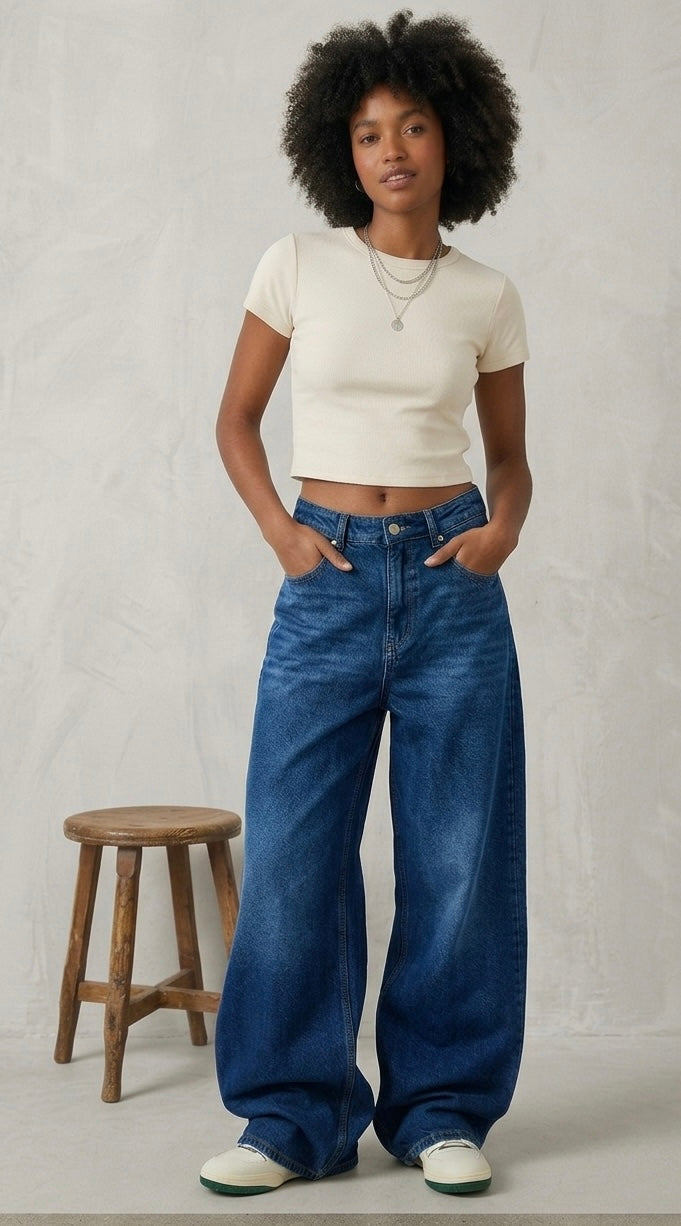 Straight Fit Denim